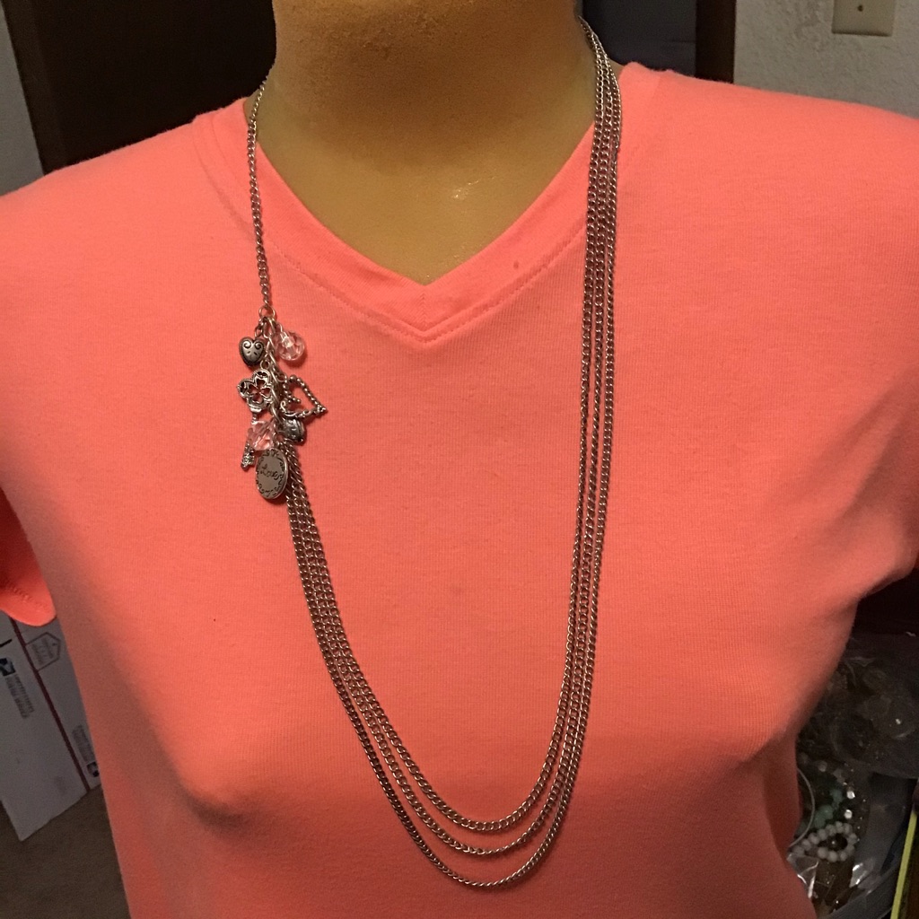 Necklace With Several Charms